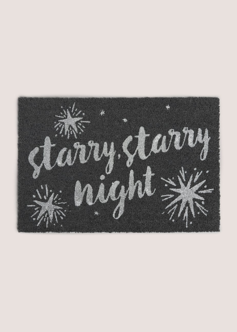 Silver Starry Night Doormat