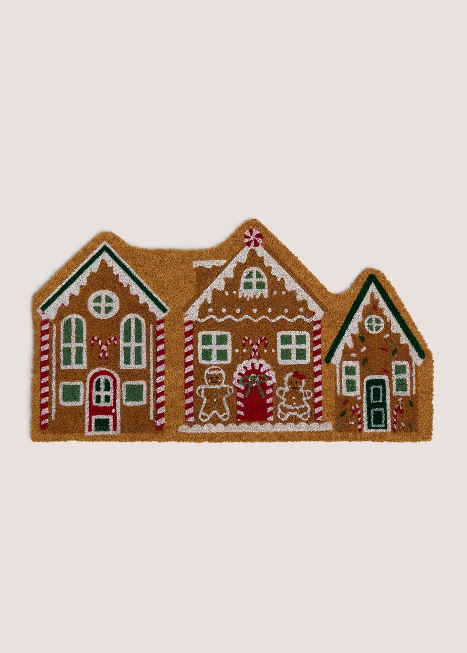 Gingerbread House Door Mat