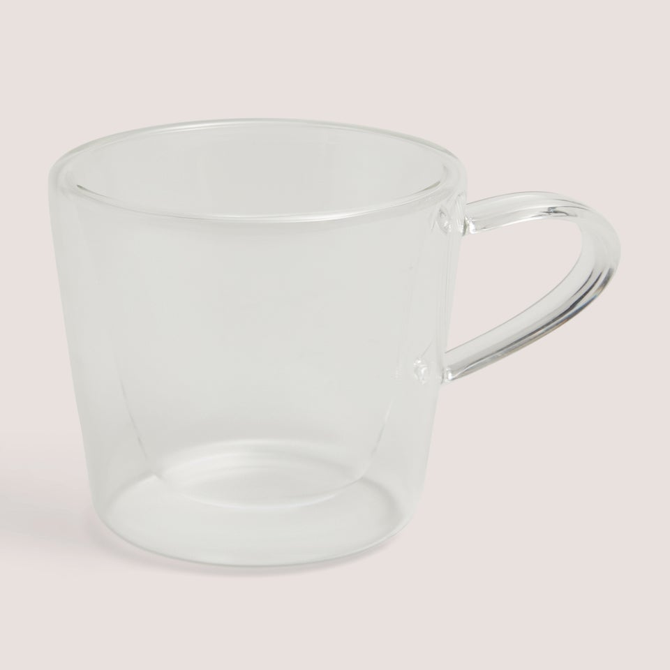 Double Walled Glass Mug