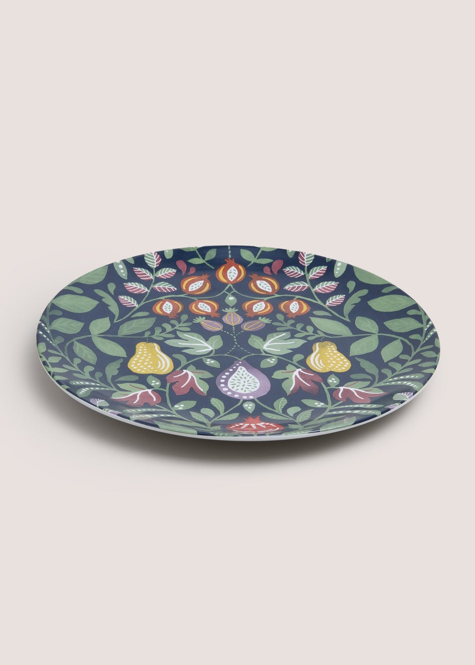 Folk Harvest Dinner Plate
