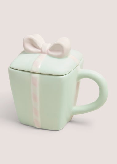 Green Present Mug