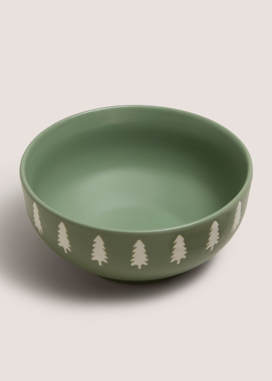 Green Christmas Tree Bowl