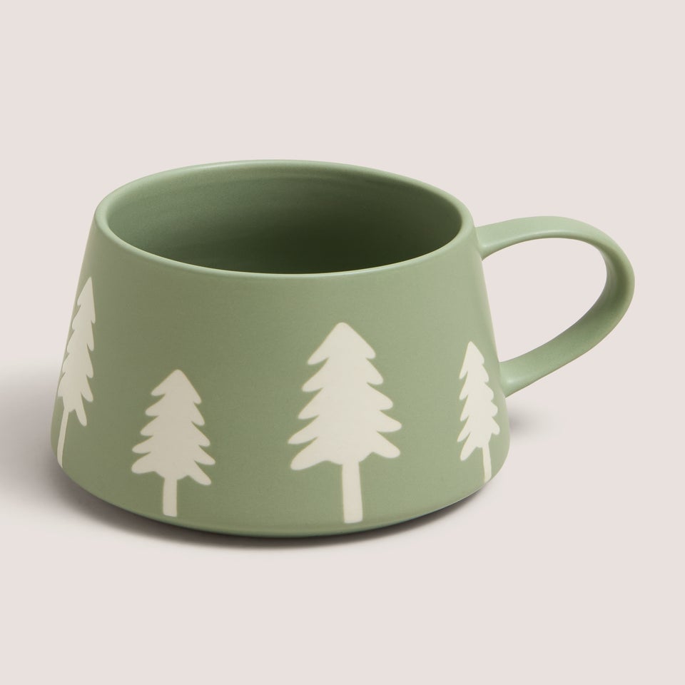 Green Christmas Tree Mug