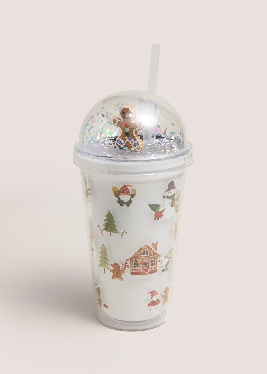 Christmas Snow Globe Scene Cup