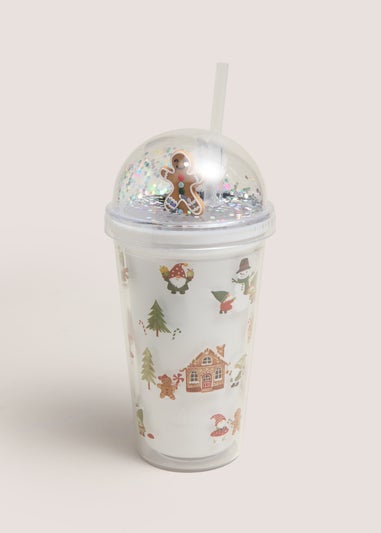 Christmas Snow Globe Scene Cup