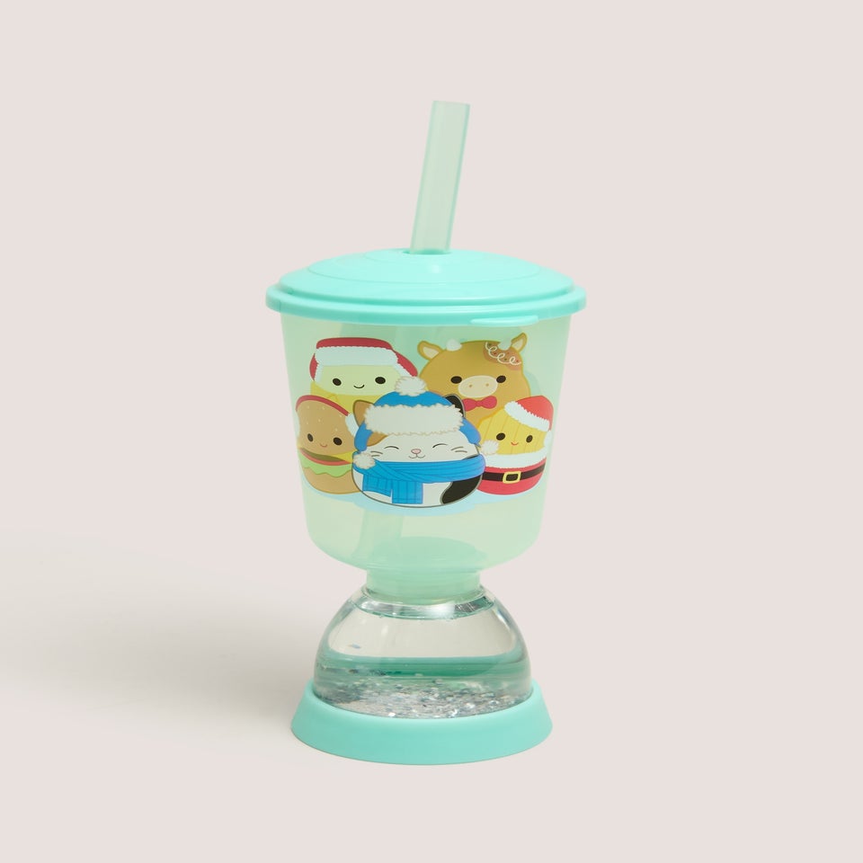 Christmas Squishmellows Glitter Tumbler