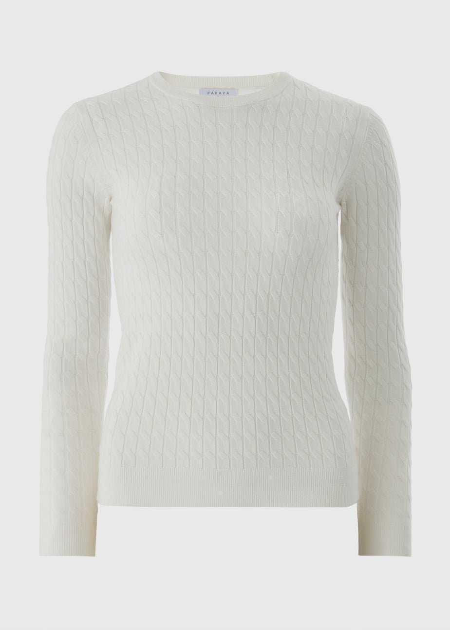 Cream Babycable Jumper