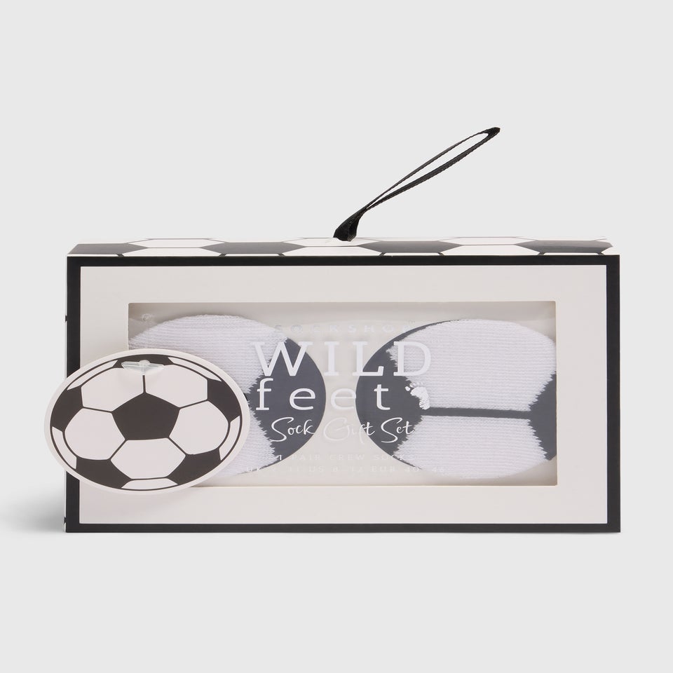 Black Football Boxed Socks