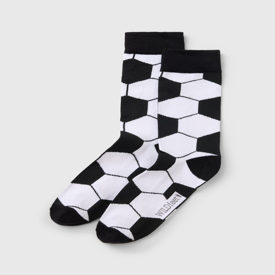 Black Football Boxed Socks