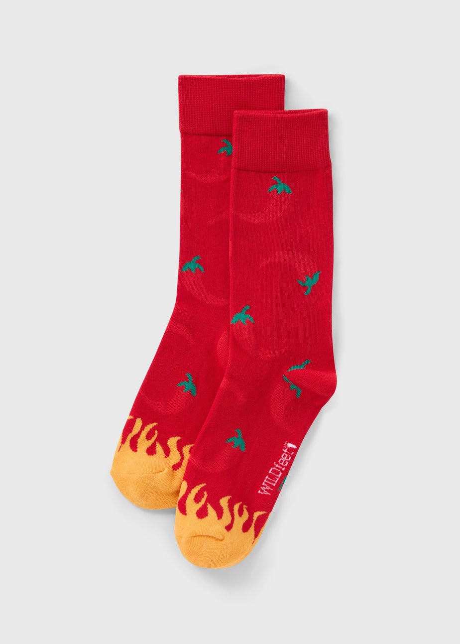 Red Chilli Boxed Socks