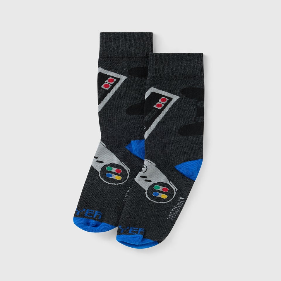 Black Gaming Boxed Socks