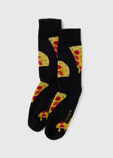 Black Pizza Socks