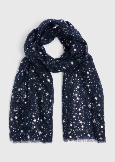 Navy Star Scarf