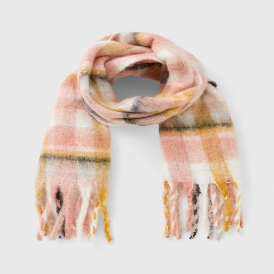 Multicoloured Check Scarf