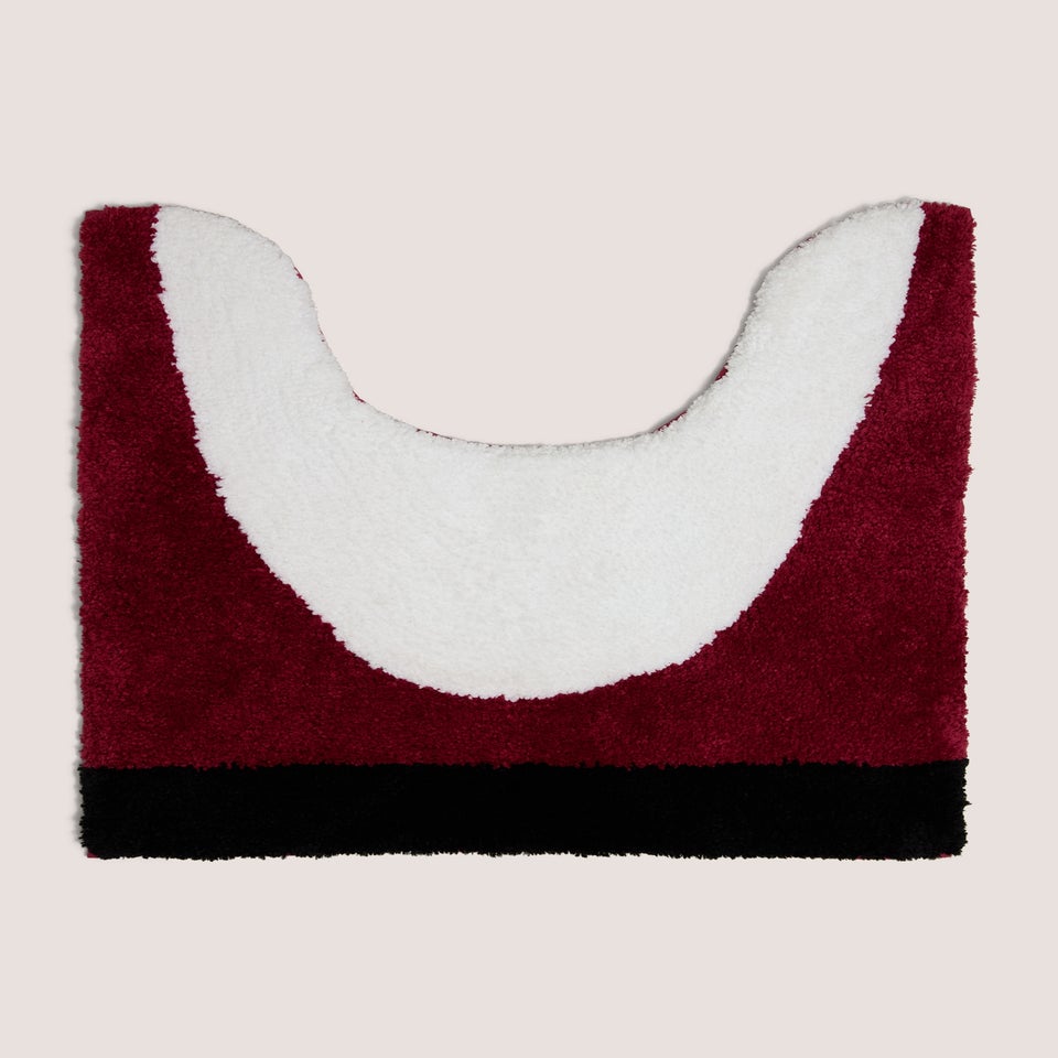 2 Piece Red Santa Toilet Seat Cover