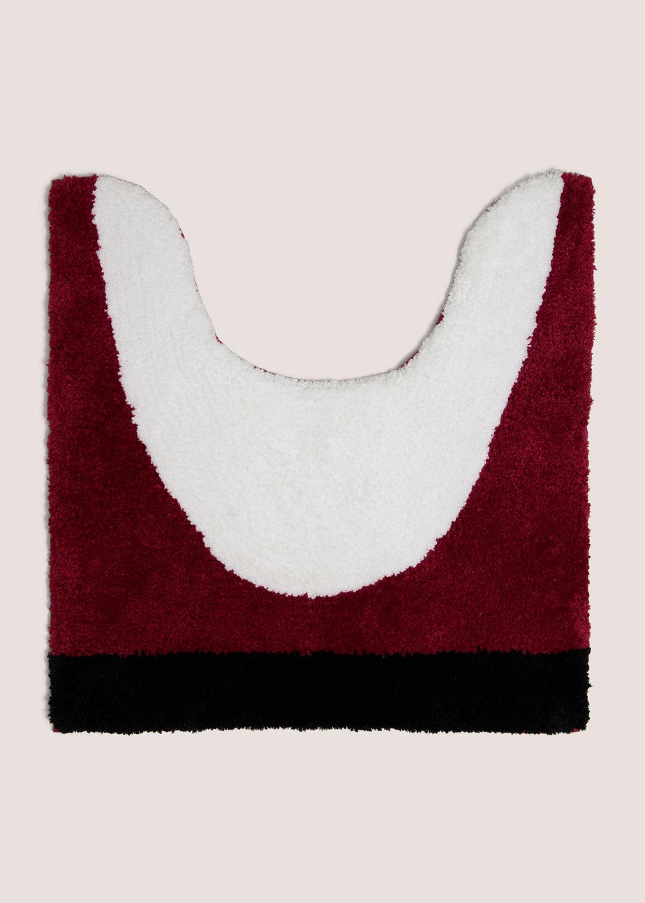 2 Piece Red Santa Toilet Seat Cover