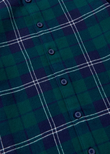 Boys Green Check Shirt (7-15yrs)