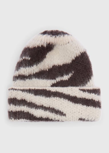 Zebra Print Beanie