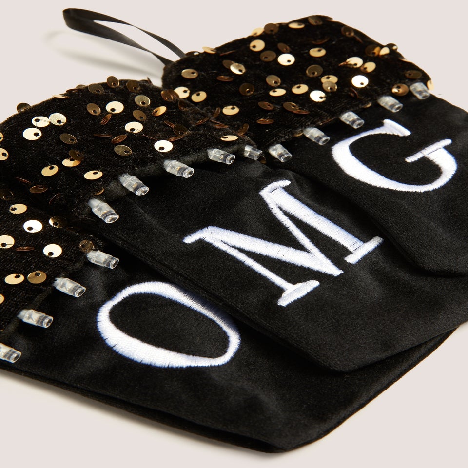 Light Up Alphabet Stocking Tree Decoration