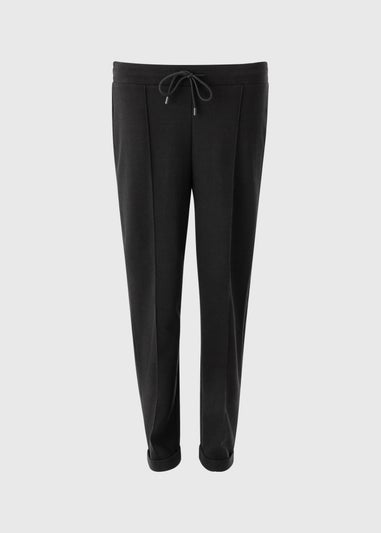 Black Waffle Trousers