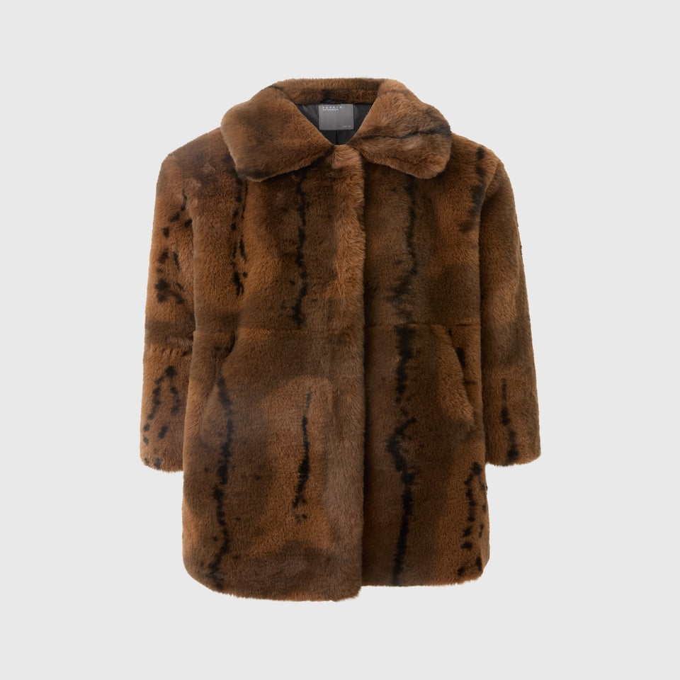 Brown Faux Fur Coat