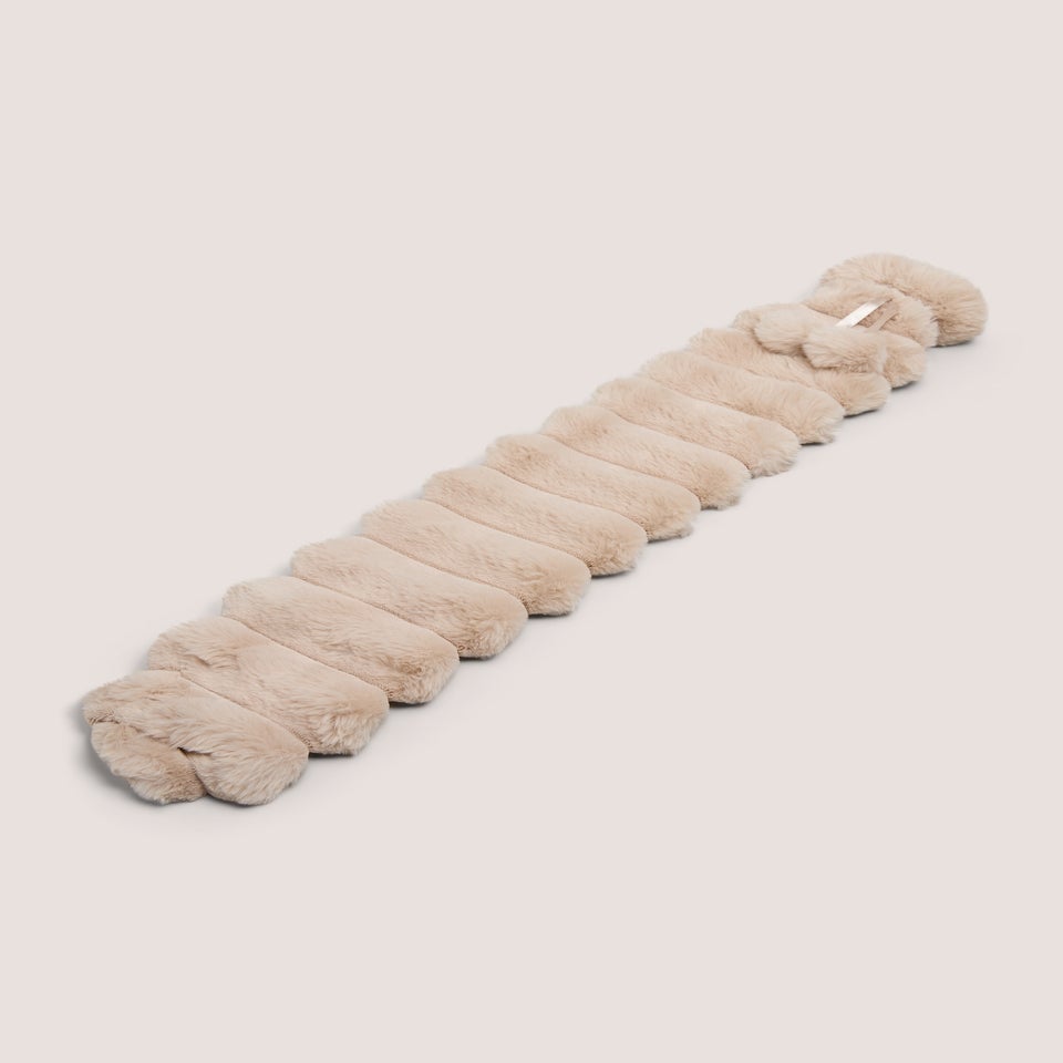 Beige Long Hot Water Bottle