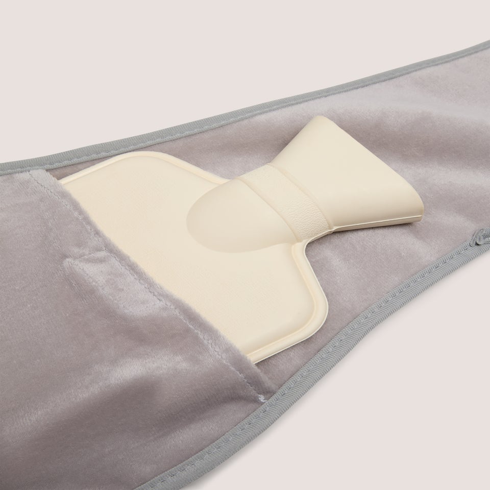 Grey Belt Hot Water Bottle