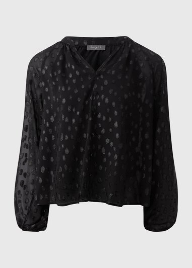Black Chiffon Blouse
