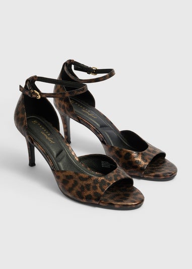 Brown Animal Heels