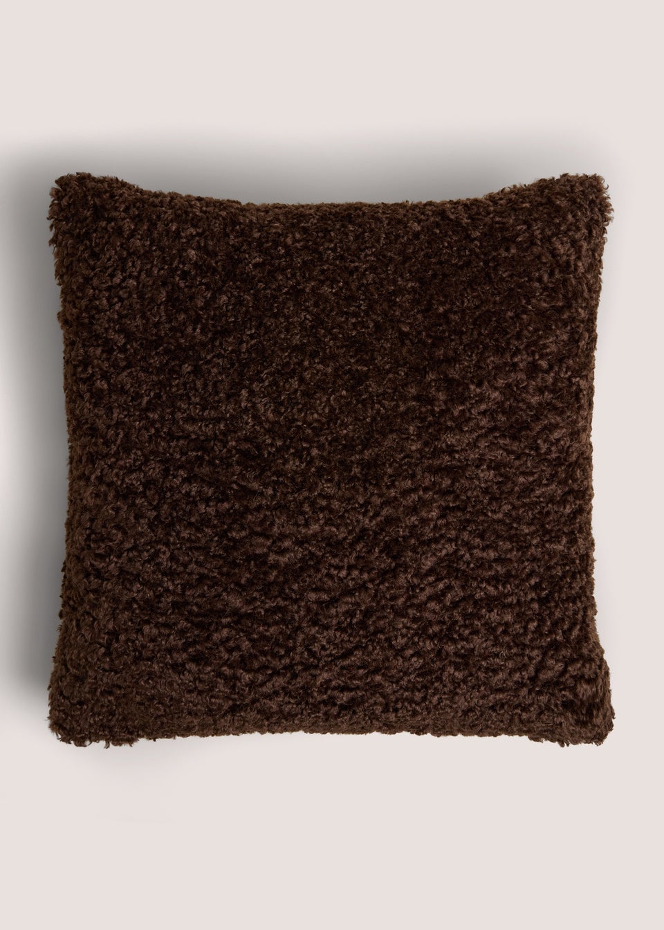 Chocolate Brown Boucle Cushion