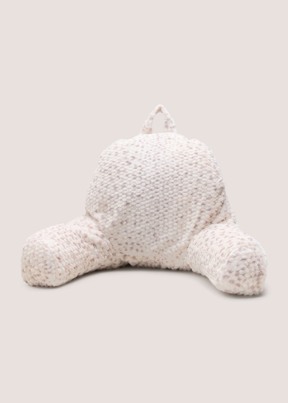 Cream Snow Leopard Cuddle Cushion