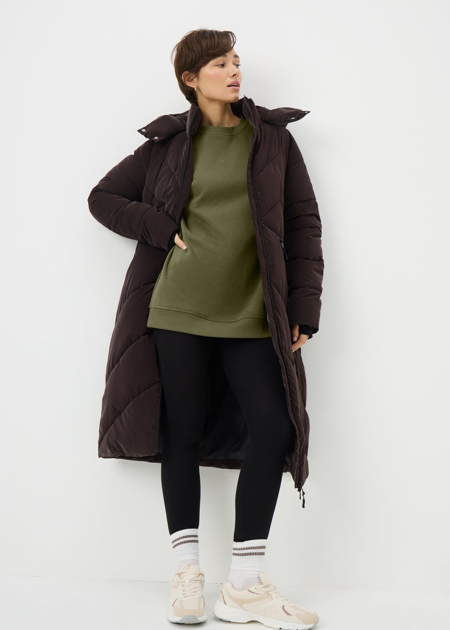 Khaki Longline Sweatshirt
