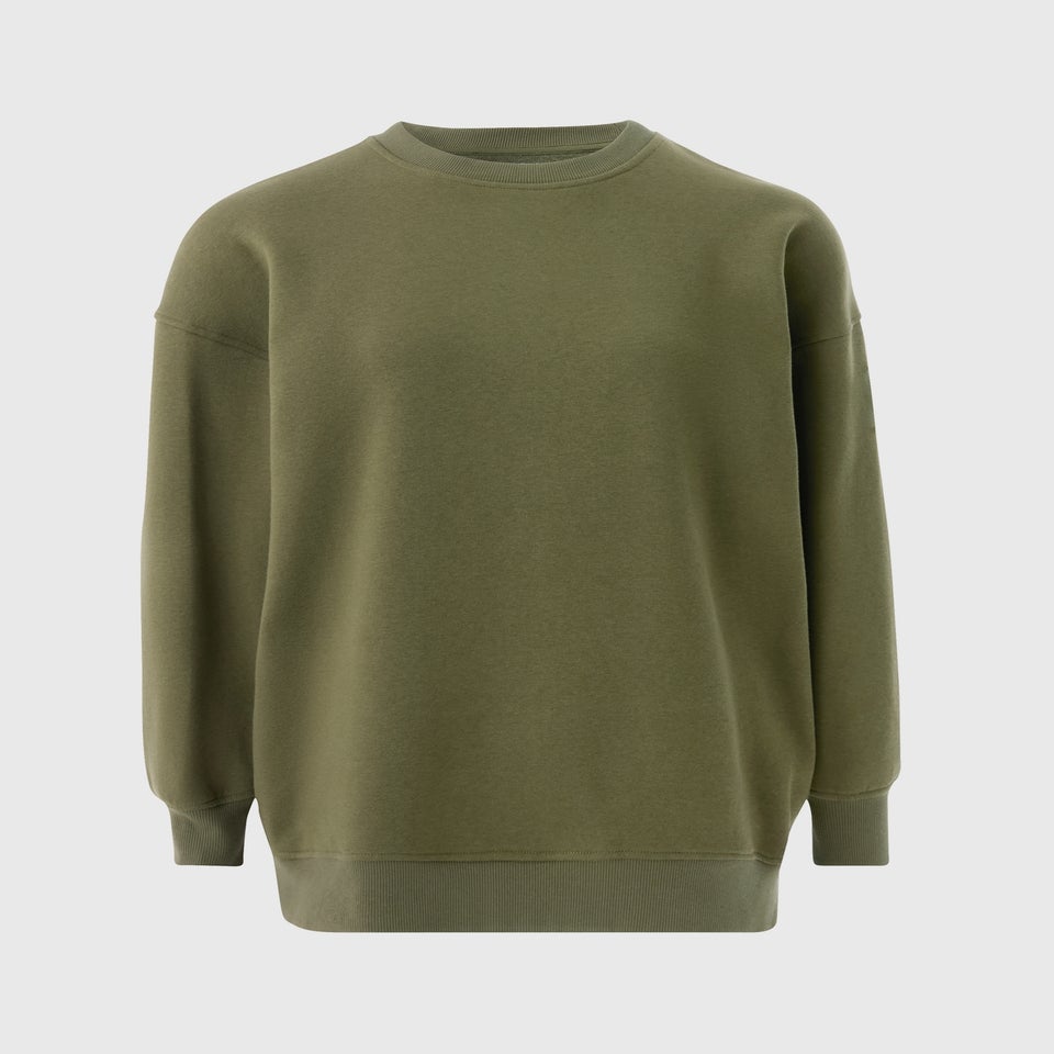 Khaki Longline Sweatshirt