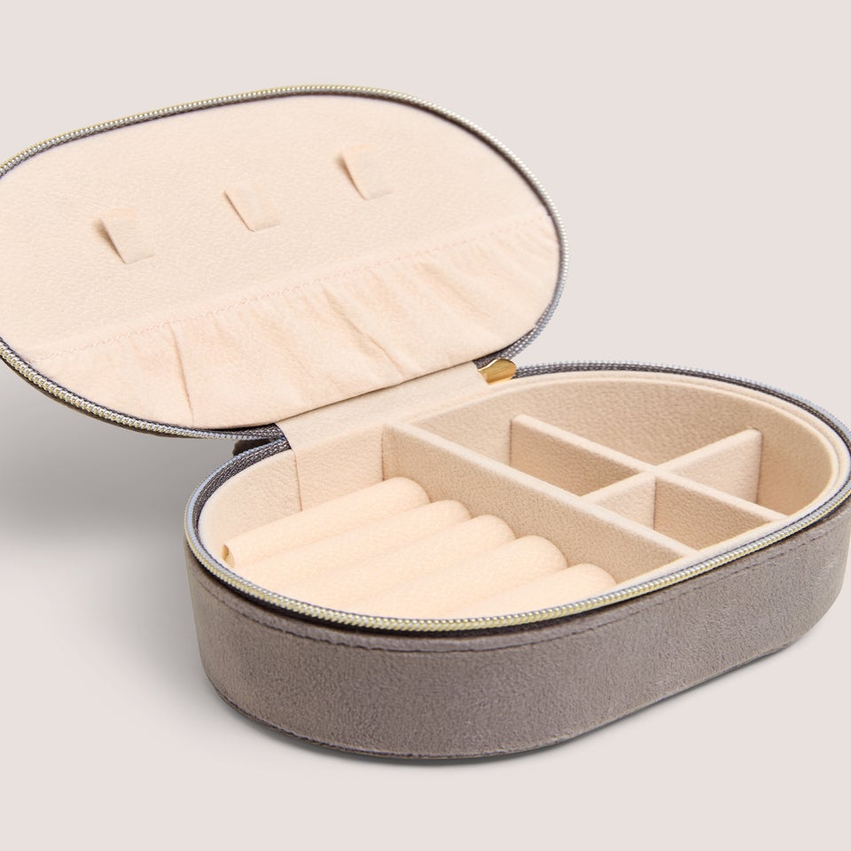 Grey Alphabet Jewellery Box