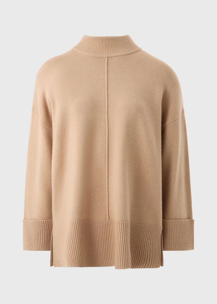Beige Oversized Jumper