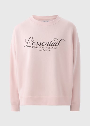 Pink L'Essential Slogan Sweatshirt