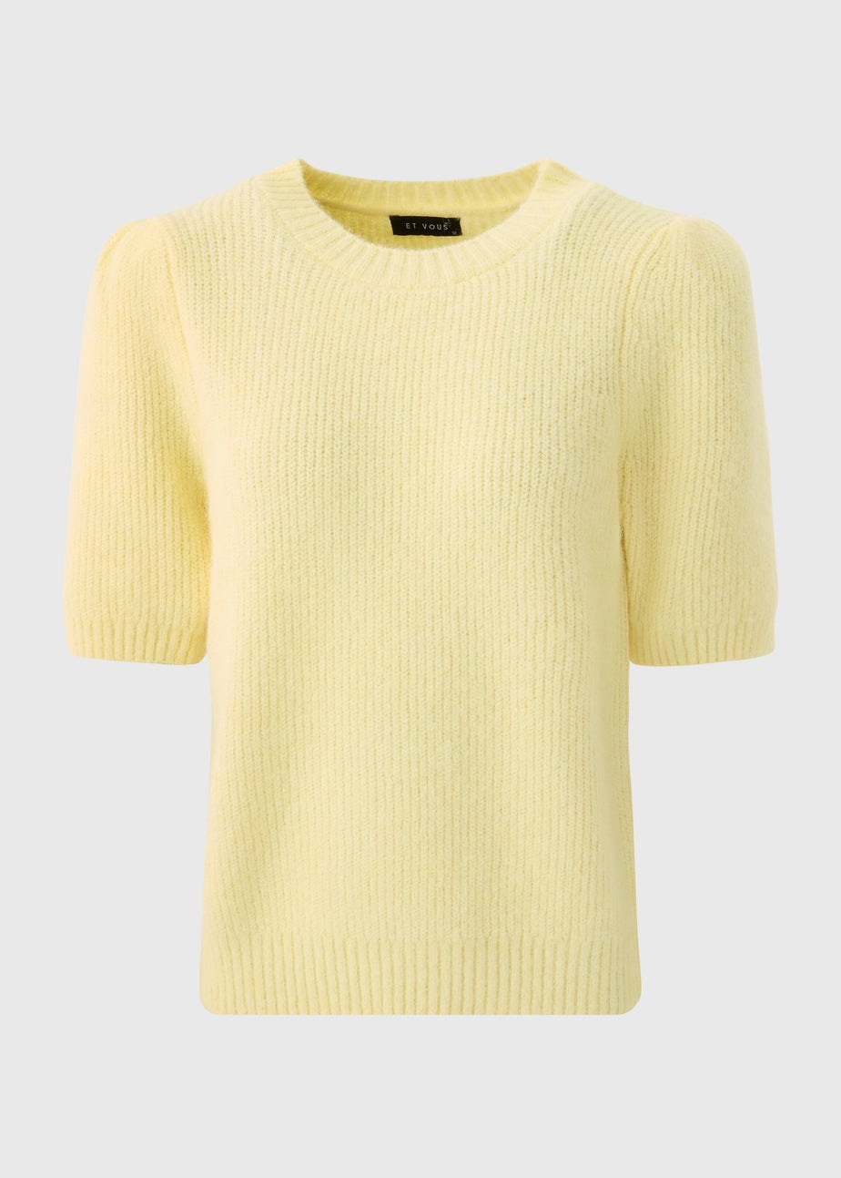 Et Vous Lemon Fluffy Jumper