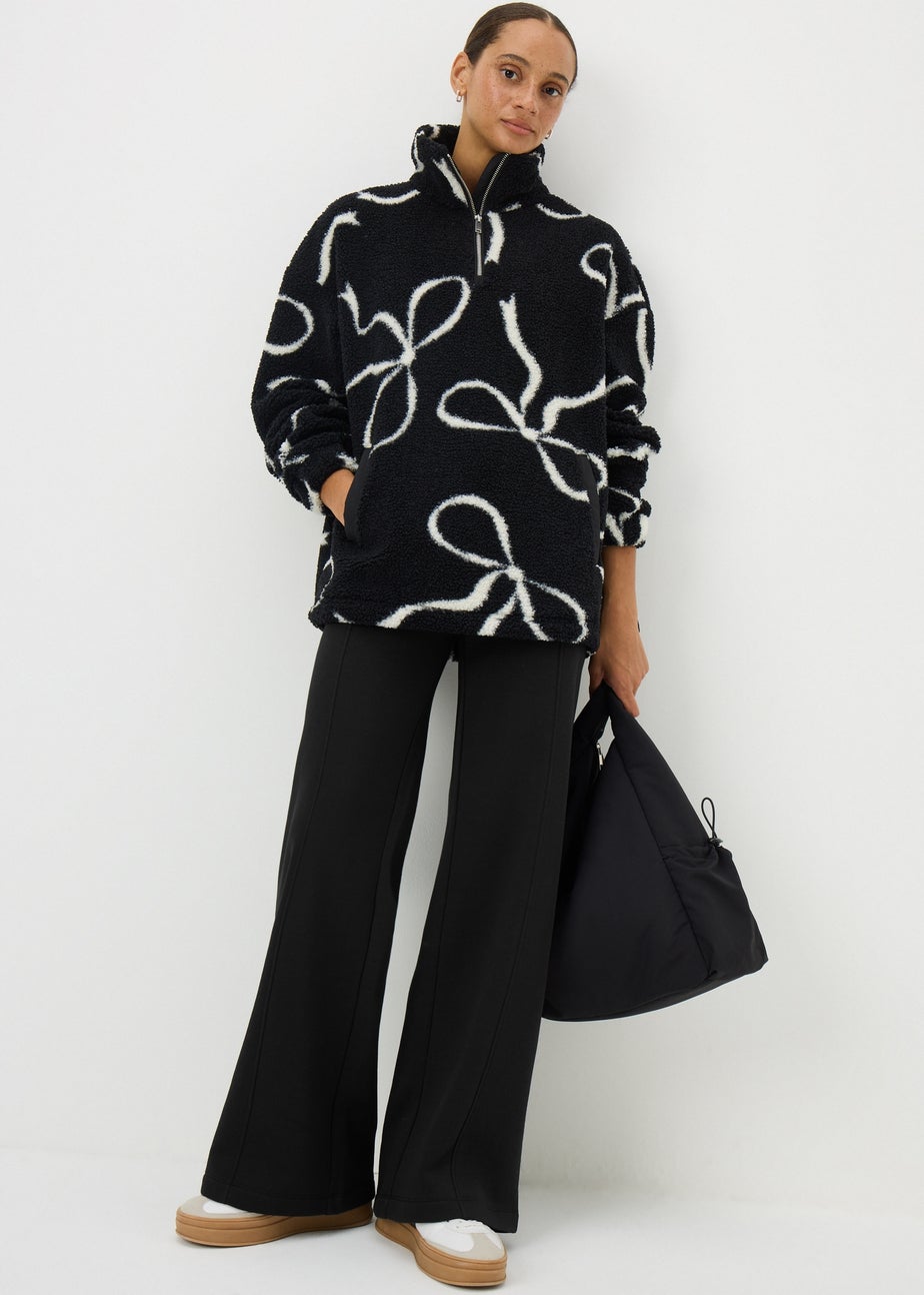 Black Wide Leg Jogging Bottoms