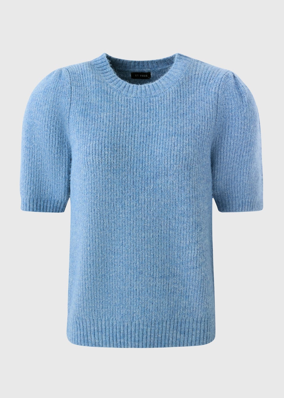 Et Vous Blue Fluffy Jumper