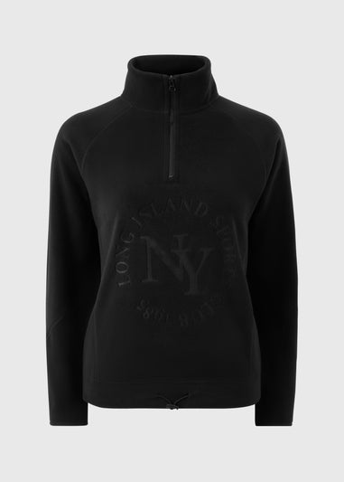 Black New York 1/2 Zip Fleece
