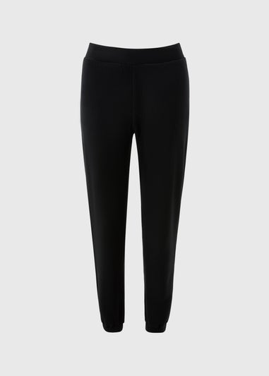 Black Microfleece Jogging Bottoms
