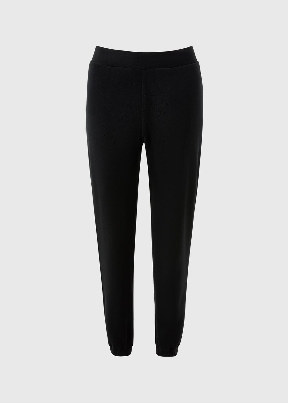 Black Microfleece Jogging Bottoms