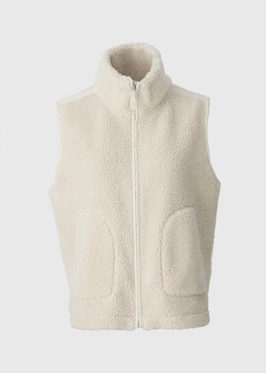 Cream Borg Gilet