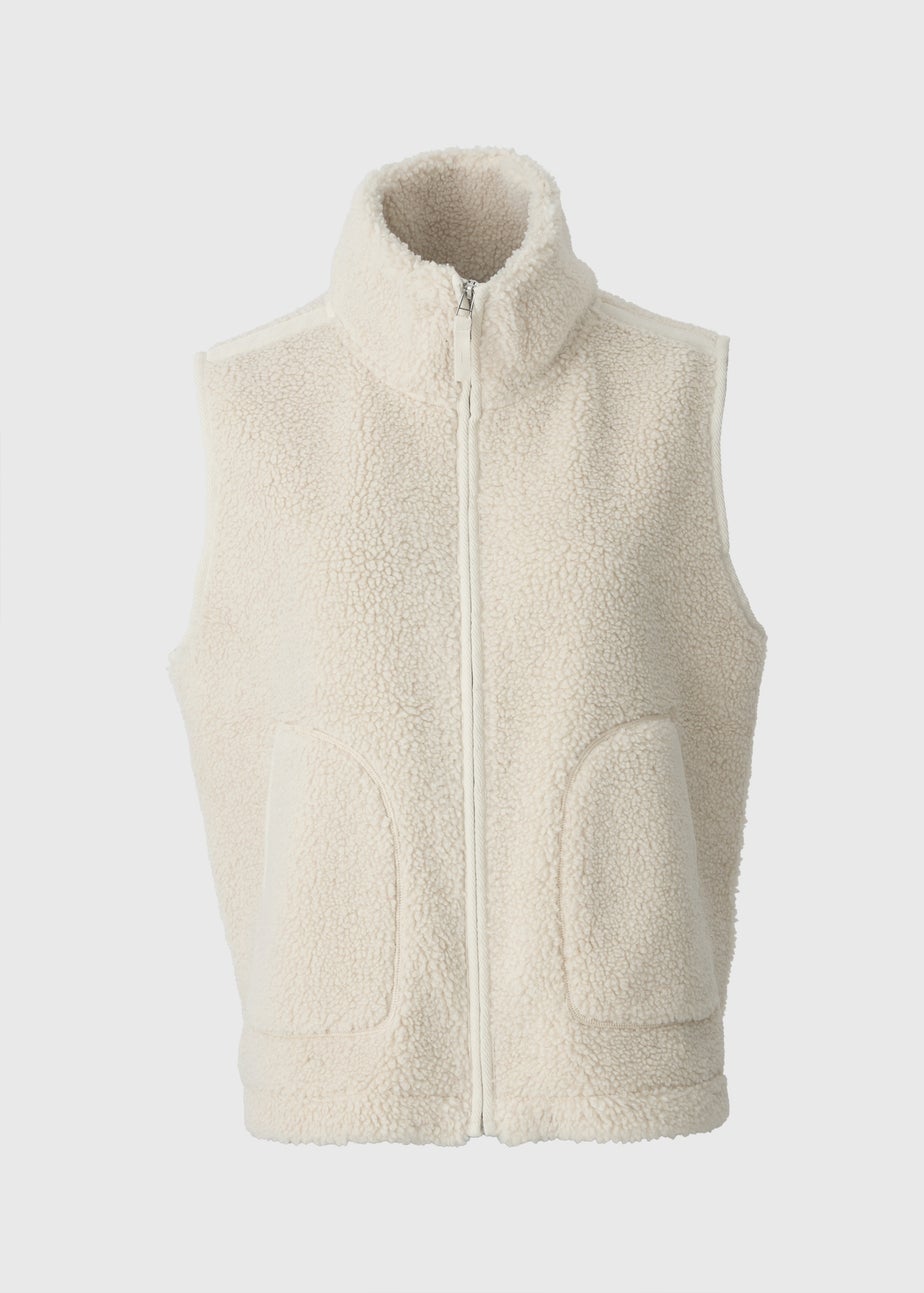 Cream Borg Gilet