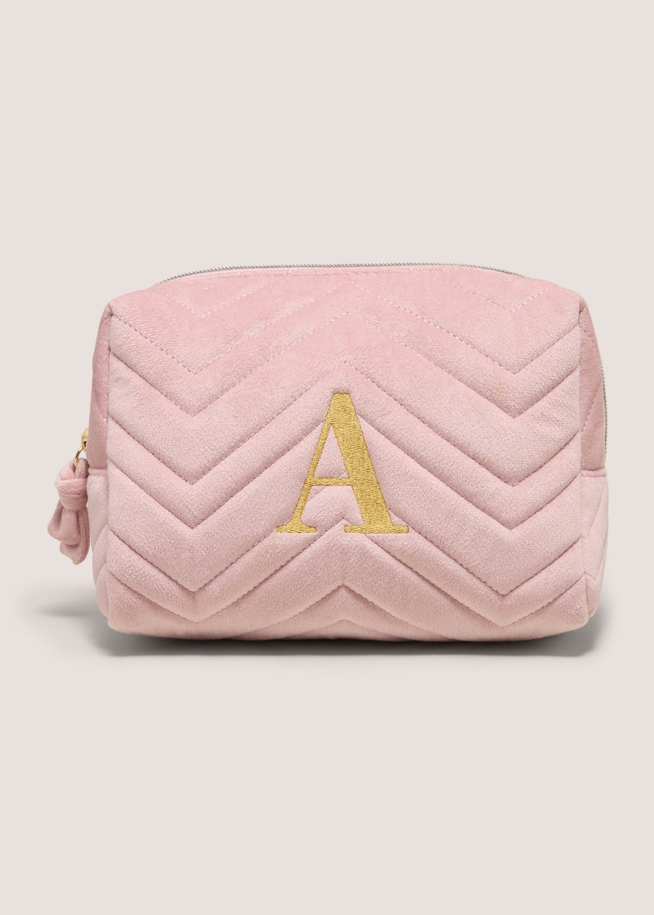 Pink Alphabet Makeup Bag