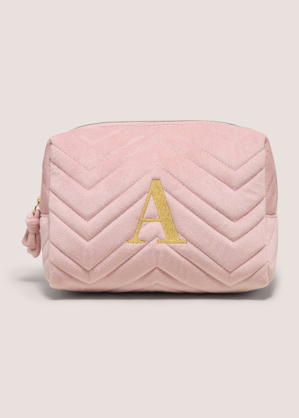 Pink Alphabet Makeup Bag
