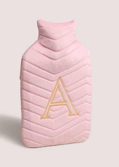 Pink Alphabet Hot Water Bottle