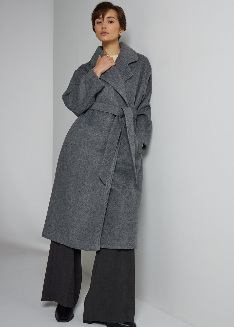 Et Vous Grey Smart Trench Coat