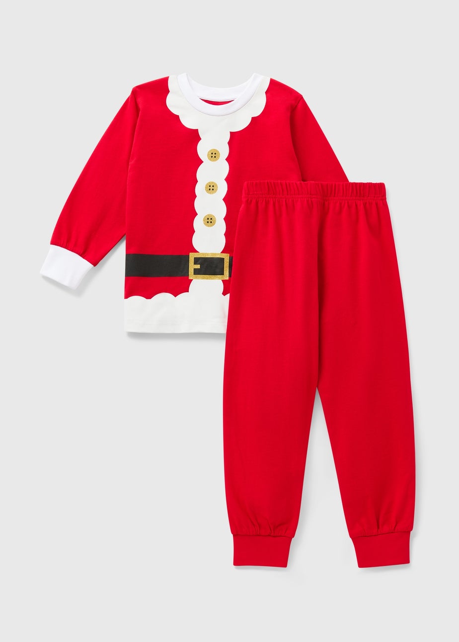 Boys Red Santa Christmas Pyjamas (1-7yrs)