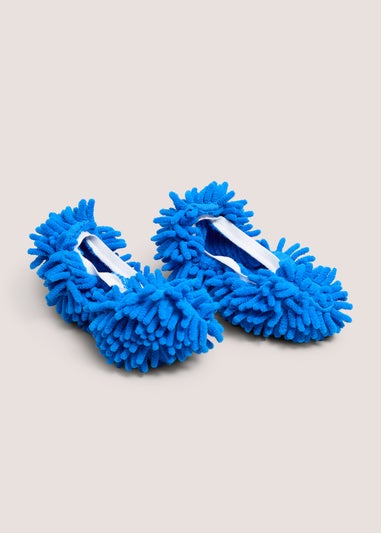 Blue Lazy Man Cleaning Slippers